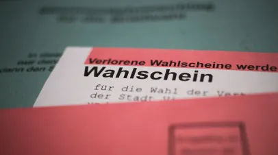 German Voting Slip