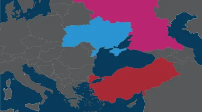 Russia/Ukraine/Turkey Map