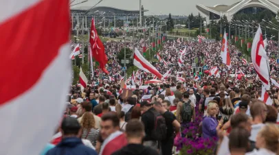 Belarus demonstration for free elections, August 2020