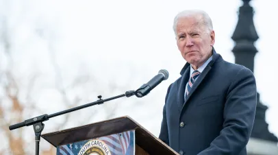 US President Joe Biden in Columbia, South Carolina