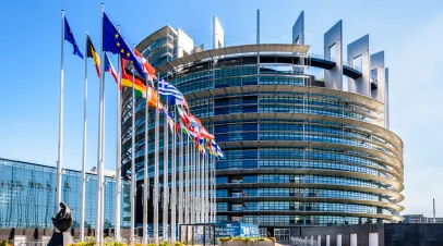 Exterior of the European Parliament Building