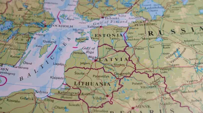 Baltic sea map