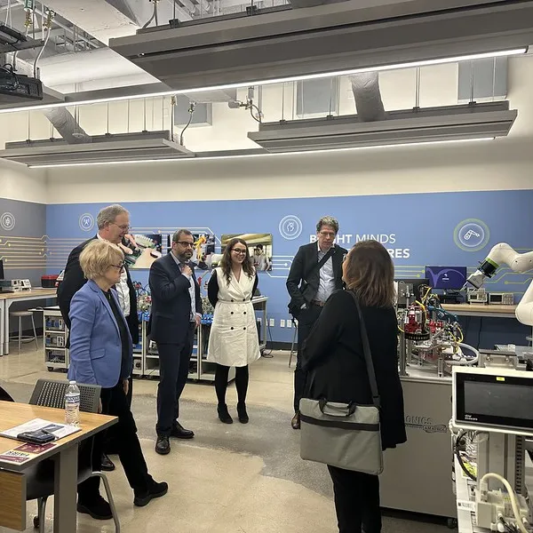 MEP's examine the semiconductor equipment at Austin Community College