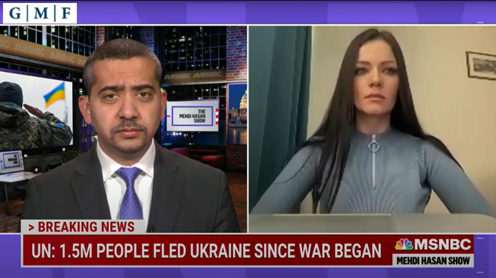 Olena Prokopenko Talks to MSNBC's Mehdi Hasan about Russia's Aggression ...